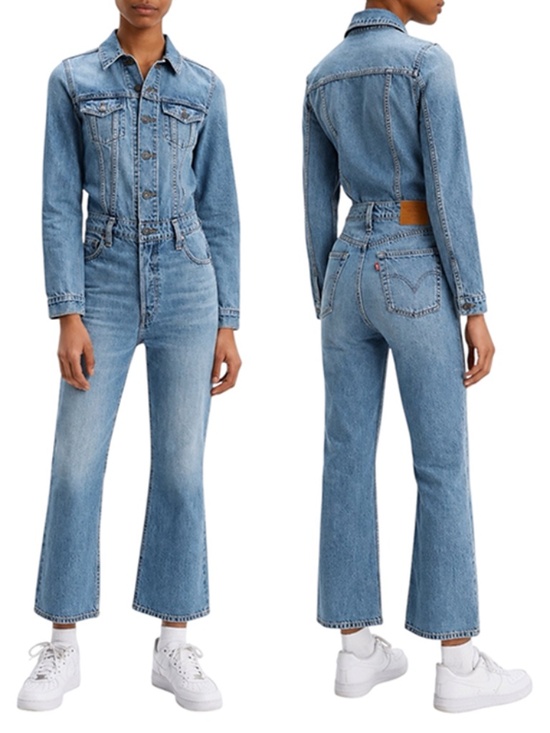 Levi's Pants - Levi’s Kick Flare Long Sleeve Denim Jumpsuit